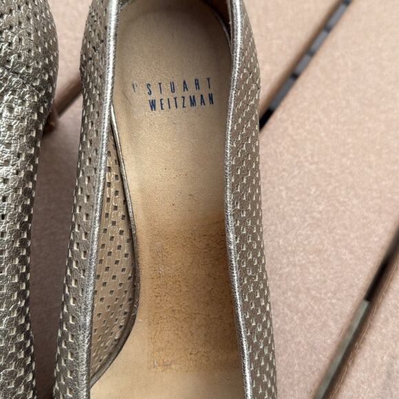 Stuart Weitzman Metallic Women's Shoes Gold 10 M - Picture 5 of 8